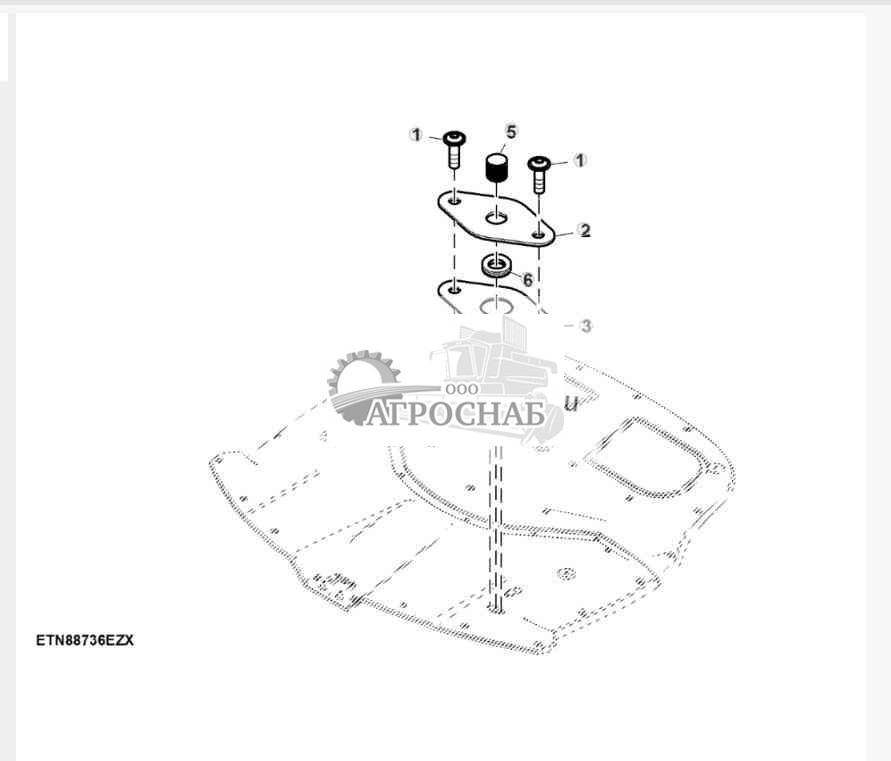 Радиомодуль машины, кронштейн и прокладка 